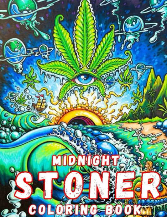 Midnight Stoner Coloring Book – Psychedelic Nighttime Escape